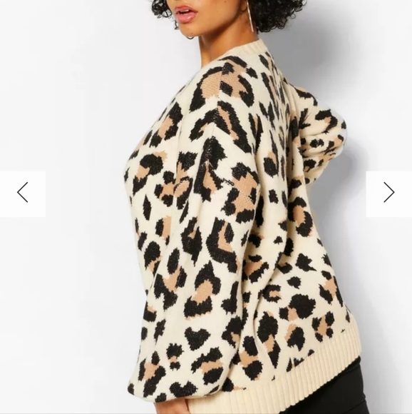 Super Soft Leopard Print Sweater - Picture 2 of 6